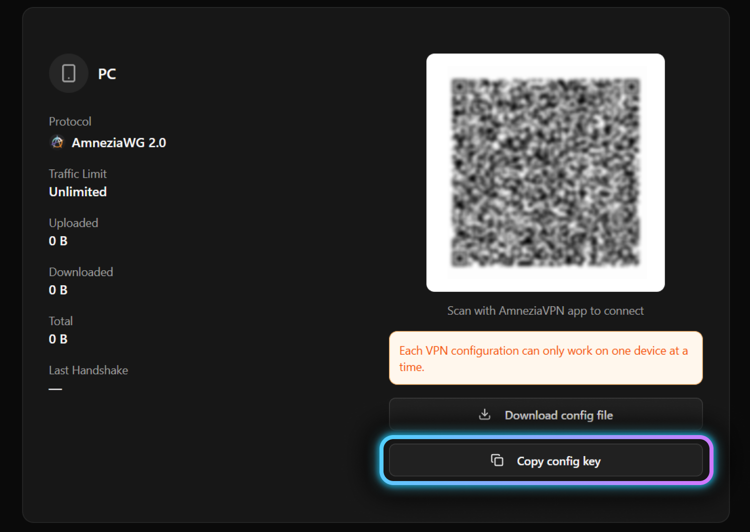 Copy config key